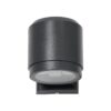 GloboStar® WALLLIGHT-SONA 90481 Φωτιστικό Τοίχου – Απλίκα LED 12W 1080lm 5° DC 24V Αδιάβροχο IP67 Μ9.5 x Π13 x Υ11cm Θερμό Λευκό 2700K – Γκρι Ανθρακί – 3 Years Warranty