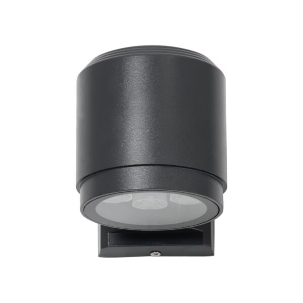 GloboStar® WALLLIGHT-SONA 90481 Φωτιστικό Τοίχου – Απλίκα LED 12W 1080lm 5° DC 24V Αδιάβροχο IP67 Μ9.5 x Π13 x Υ11cm Θερμό Λευκό 2700K – Γκρι Ανθρακί – 3 Years Warranty