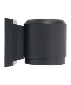 GloboStar® WALLLIGHT-SONA 90481 Φωτιστικό Τοίχου – Απλίκα LED 12W 1080lm 5° DC 24V Αδιάβροχο IP67 Μ9.5 x Π13 x Υ11cm Θερμό Λευκό 2700K – Γκρι Ανθρακί – 3 Years Warranty