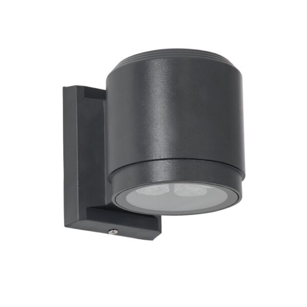 GloboStar® WALLLIGHT-SONA 90482 Φωτιστικό Τοίχου – Απλίκα LED 12W 1140lm 5° DC 24V Αδιάβροχο IP67 Μ9.5 x Π13 x Υ11cm Φυσικό Λευκό 4500K – Γκρι Ανθρακί – 3 Years Warranty