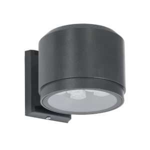 GloboStar® WALLLIGHT-GONA 90484 Φωτιστικό Τοίχου – Απλίκα LED 24W 2280lm 5° DC 24V Αδιάβροχο IP67 Μ13 x Π16.5 x Υ5cm Φυσικό Λευκό 4500K – Γκρι Ανθρακί – 3 Years Warranty