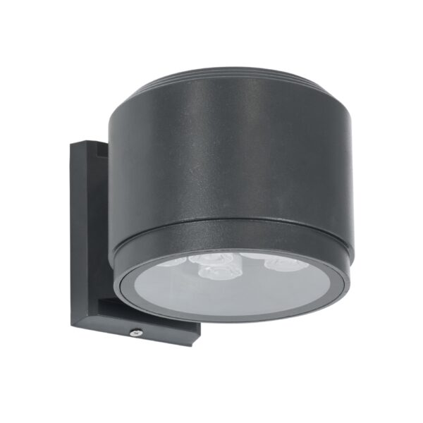 GloboStar® WALLLIGHT-GONA 90484 Φωτιστικό Τοίχου – Απλίκα LED 24W 2280lm 5° DC 24V Αδιάβροχο IP67 Μ13 x Π16.5 x Υ5cm Φυσικό Λευκό 4500K – Γκρι Ανθρακί – 3 Years Warranty