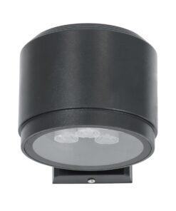 GloboStar® WALLLIGHT-GONA 90484 Φωτιστικό Τοίχου – Απλίκα LED 24W 2280lm 5° DC 24V Αδιάβροχο IP67 Μ13 x Π16.5 x Υ5cm Φυσικό Λευκό 4500K – Γκρι Ανθρακί – 3 Years Warranty