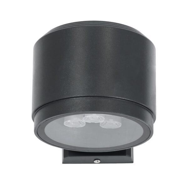 GloboStar® WALLLIGHT-GONA 90484 Φωτιστικό Τοίχου – Απλίκα LED 24W 2280lm 5° DC 24V Αδιάβροχο IP67 Μ13 x Π16.5 x Υ5cm Φυσικό Λευκό 4500K – Γκρι Ανθρακί – 3 Years Warranty