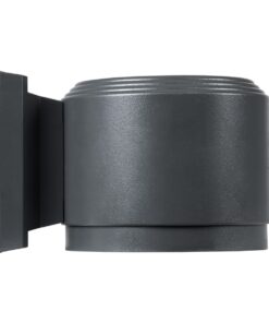 GloboStar® WALLLIGHT-GONA 90484 Φωτιστικό Τοίχου – Απλίκα LED 24W 2280lm 5° DC 24V Αδιάβροχο IP67 Μ13 x Π16.5 x Υ5cm Φυσικό Λευκό 4500K – Γκρι Ανθρακί – 3 Years Warranty