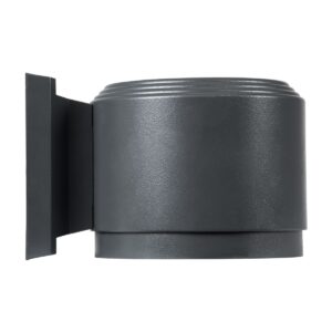GloboStar® WALLLIGHT-GONA 90484 Φωτιστικό Τοίχου – Απλίκα LED 24W 2280lm 5° DC 24V Αδιάβροχο IP67 Μ13 x Π16.5 x Υ5cm Φυσικό Λευκό 4500K – Γκρι Ανθρακί – 3 Years Warranty