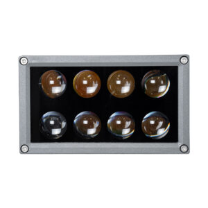 GloboStar® FLOOD-DENA 90485 Επιτοίχιος Προβολέας Wall Washer για Φωτισμό Κτιρίων – Απλίκα & Δαπέδου LED 16W 1440lm 5° DC 24V Αδιάβροχο IP67 Μ15.5 x Π13 x Υ9.1cm Θερμό Λευκό 2700K – Γκρι Ανθρακί – 3 Years Warranty