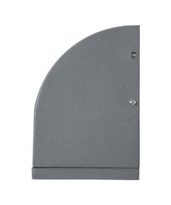 GloboStar® FLOOD-DENA 90485 Επιτοίχιος Προβολέας Wall Washer για Φωτισμό Κτιρίων – Απλίκα & Δαπέδου LED 16W 1440lm 5° DC 24V Αδιάβροχο IP67 Μ15.5 x Π13 x Υ9.1cm Θερμό Λευκό 2700K – Γκρι Ανθρακί – 3 Years Warranty