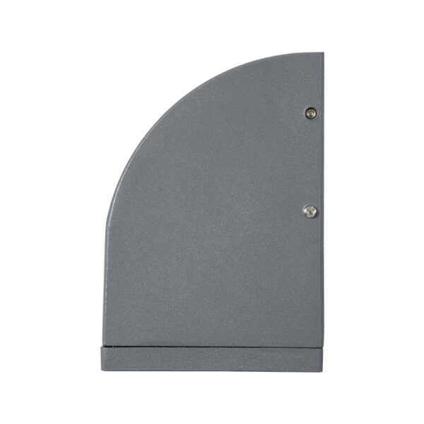 GloboStar® FLOOD-DENA 90485 Επιτοίχιος Προβολέας Wall Washer για Φωτισμό Κτιρίων – Απλίκα & Δαπέδου LED 16W 1440lm 5° DC 24V Αδιάβροχο IP67 Μ15.5 x Π13 x Υ9.1cm Θερμό Λευκό 2700K – Γκρι Ανθρακί – 3 Years Warranty