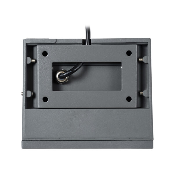 GloboStar® FLOOD-DENA 90485 Επιτοίχιος Προβολέας Wall Washer για Φωτισμό Κτιρίων – Απλίκα & Δαπέδου LED 16W 1440lm 5° DC 24V Αδιάβροχο IP67 Μ15.5 x Π13 x Υ9.1cm Θερμό Λευκό 2700K – Γκρι Ανθρακί – 3 Years Warranty