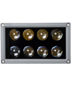 GloboStar® FLOOD-DENA 90486 Επιτοίχιος Προβολέας Wall Washer για Φωτισμό Κτιρίων – Απλίκα & Δαπέδου LED 16W 1520lm 5° DC 24V Αδιάβροχο IP67 Μ15.5 x Π13 x Υ9.1cm Φυσικό Λευκό 4500K – Γκρι Ανθρακί – 3 Years Warranty