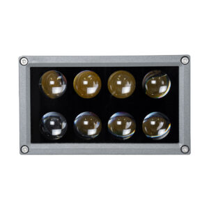 GloboStar® FLOOD-DENA 90486 Επιτοίχιος Προβολέας Wall Washer για Φωτισμό Κτιρίων – Απλίκα & Δαπέδου LED 16W 1520lm 5° DC 24V Αδιάβροχο IP67 Μ15.5 x Π13 x Υ9.1cm Φυσικό Λευκό 4500K – Γκρι Ανθρακί – 3 Years Warranty