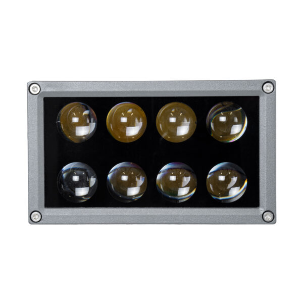 GloboStar® FLOOD-DENA 90486 Επιτοίχιος Προβολέας Wall Washer για Φωτισμό Κτιρίων – Απλίκα & Δαπέδου LED 16W 1520lm 5° DC 24V Αδιάβροχο IP67 Μ15.5 x Π13 x Υ9.1cm Φυσικό Λευκό 4500K – Γκρι Ανθρακί – 3 Years Warranty