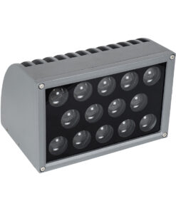 GloboStar® FLOOD-DENA 90487 Επιτοίχιος Προβολέας Wall Washer για Φωτισμό Κτιρίων – Απλίκα & Δαπέδου LED 30W 2700lm 5° DC 24V Αδιάβροχο IP67 Μ18.5 x Π13 x Υ12cm Θερμό Λευκό 2700K – Γκρι Ανθρακί – 3 Years Warranty