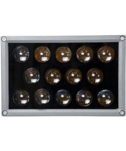 GloboStar® FLOOD-DENA 90487 Επιτοίχιος Προβολέας Wall Washer για Φωτισμό Κτιρίων – Απλίκα & Δαπέδου LED 30W 2700lm 5° DC 24V Αδιάβροχο IP67 Μ18.5 x Π13 x Υ12cm Θερμό Λευκό 2700K – Γκρι Ανθρακί – 3 Years Warranty