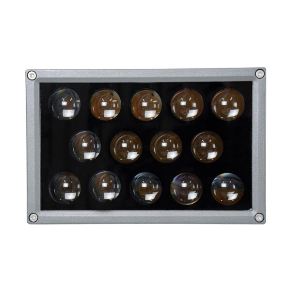 GloboStar® FLOOD-DENA 90487 Επιτοίχιος Προβολέας Wall Washer για Φωτισμό Κτιρίων – Απλίκα & Δαπέδου LED 30W 2700lm 5° DC 24V Αδιάβροχο IP67 Μ18.5 x Π13 x Υ12cm Θερμό Λευκό 2700K – Γκρι Ανθρακί – 3 Years Warranty