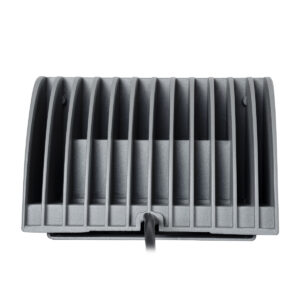 GloboStar® FLOOD-DENA 90487 Επιτοίχιος Προβολέας Wall Washer για Φωτισμό Κτιρίων – Απλίκα & Δαπέδου LED 30W 2700lm 5° DC 24V Αδιάβροχο IP67 Μ18.5 x Π13 x Υ12cm Θερμό Λευκό 2700K – Γκρι Ανθρακί – 3 Years Warranty