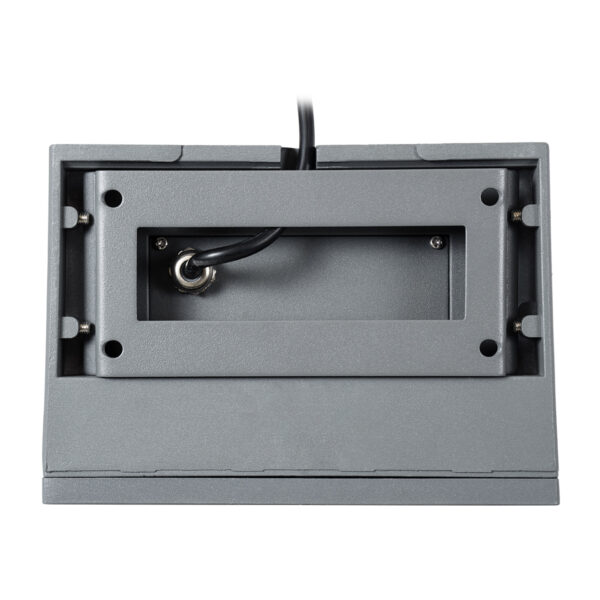 GloboStar® FLOOD-DENA 90487 Επιτοίχιος Προβολέας Wall Washer για Φωτισμό Κτιρίων – Απλίκα & Δαπέδου LED 30W 2700lm 5° DC 24V Αδιάβροχο IP67 Μ18.5 x Π13 x Υ12cm Θερμό Λευκό 2700K – Γκρι Ανθρακί – 3 Years Warranty
