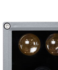 GloboStar® FLOOD-DENA 90487 Επιτοίχιος Προβολέας Wall Washer για Φωτισμό Κτιρίων – Απλίκα & Δαπέδου LED 30W 2700lm 5° DC 24V Αδιάβροχο IP67 Μ18.5 x Π13 x Υ12cm Θερμό Λευκό 2700K – Γκρι Ανθρακί – 3 Years Warranty