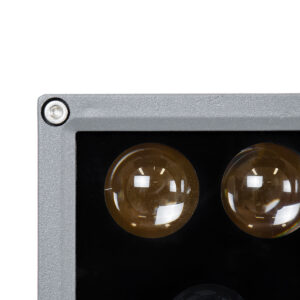 GloboStar® FLOOD-DENA 90487 Επιτοίχιος Προβολέας Wall Washer για Φωτισμό Κτιρίων – Απλίκα & Δαπέδου LED 30W 2700lm 5° DC 24V Αδιάβροχο IP67 Μ18.5 x Π13 x Υ12cm Θερμό Λευκό 2700K – Γκρι Ανθρακί – 3 Years Warranty
