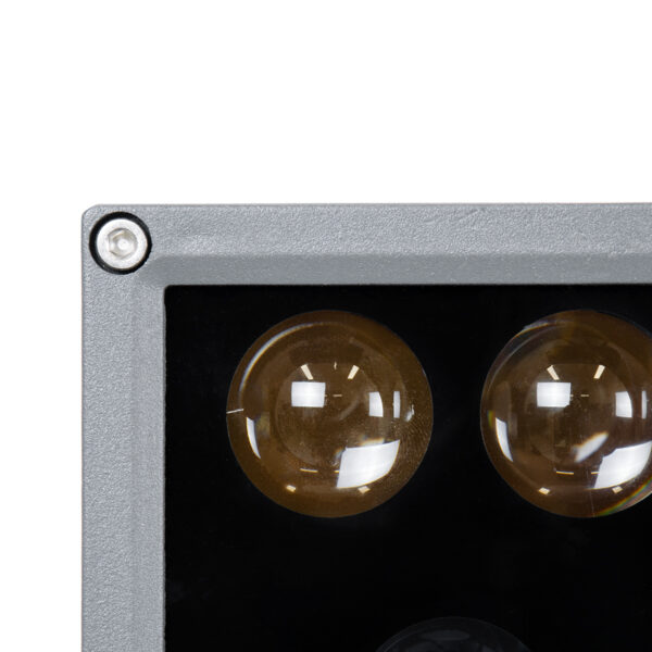 GloboStar® FLOOD-DENA 90487 Επιτοίχιος Προβολέας Wall Washer για Φωτισμό Κτιρίων – Απλίκα & Δαπέδου LED 30W 2700lm 5° DC 24V Αδιάβροχο IP67 Μ18.5 x Π13 x Υ12cm Θερμό Λευκό 2700K – Γκρι Ανθρακί – 3 Years Warranty