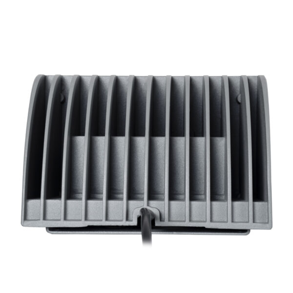 GloboStar® FLOOD-DENA 90488 Επιτοίχιος Προβολέας Wall Washer για Φωτισμό Κτιρίων – Απλίκα & Δαπέδου LED 30W 2850lm 5° DC 24V Αδιάβροχο IP67 Μ18.5 x Π13 x Υ12cm Φυσικό Λευκό 4500K – Γκρι Ανθρακί – 3 Years Warranty