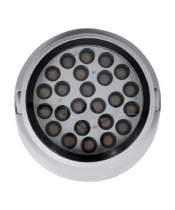 GloboStar® FLOOD-RANA 90490 Κινούμενος Προβολέας – Σποτ Φωτισμού Wall Washer για Φωτισμό Κτιρίων LED 36W 3420lm 5° DC 24V Αδιάβροχο IP67 Φ26.5 x Υ20cm Φυσικό Λευκό 4500K – Γκρι – 3 Years Warranty