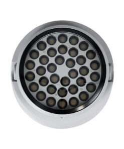 GloboStar® FLOOD-RANA 90491 Κινούμενος Προβολέας – Σποτ Φωτισμού Wall Washer για Φωτισμό Κτιρίων LED 60W 5400lm 5° DC 24V Αδιάβροχο IP67 Φ30 x Υ21cm Θερμό Λευκό 2700K – Γκρι – 3 Years Warranty