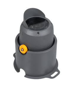 GloboStar® FLOOD-SIMA 90493 Κινούμενος Προβολέας – Σποτ Φωτισμού Wall Washer με Αντιθαμβωτική Γρίλια για Φωτισμό Κτιρίων LED 24W 2160lm 30° DC 24V Αδιάβροχο IP67 Μ14.5 x Π24.2 x Υ22.5cm Θερμό Λευκό 2700K – Γκρι Ανθρακί – 3 Years Warranty