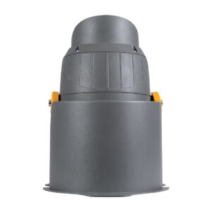 GloboStar® FLOOD-SIMA 90493 Κινούμενος Προβολέας – Σποτ Φωτισμού Wall Washer με Αντιθαμβωτική Γρίλια για Φωτισμό Κτιρίων LED 24W 2160lm 30° DC 24V Αδιάβροχο IP67 Μ14.5 x Π24.2 x Υ22.5cm Θερμό Λευκό 2700K – Γκρι Ανθρακί – 3 Years Warranty