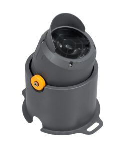 GloboStar® FLOOD-SIMA 90494 Κινούμενος Προβολέας – Σποτ Φωτισμού Wall Washer με Αντιθαμβωτική Γρίλια για Φωτισμό Κτιρίων LED 24W 2040lm 30° DC 24V Αδιάβροχο IP67 Μ14.5 x Π24.2 x Υ22.5cm RGBW DMX512 – Γκρι Ανθρακί – 3 Years Warranty