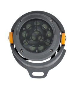 GloboStar® FLOOD-SIMA 90494 Κινούμενος Προβολέας – Σποτ Φωτισμού Wall Washer με Αντιθαμβωτική Γρίλια για Φωτισμό Κτιρίων LED 24W 2040lm 30° DC 24V Αδιάβροχο IP67 Μ14.5 x Π24.2 x Υ22.5cm RGBW DMX512 – Γκρι Ανθρακί – 3 Years Warranty