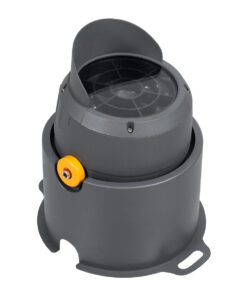 GloboStar® FLOOD-SIMA 90495 Κινούμενος Προβολέας – Σποτ Φωτισμού Wall Washer με Αντιθαμβωτική Γρίλια για Φωτισμό Κτιρίων LED 36W 3240lm 30° DC 24V Αδιάβροχο IP67 Μ21 x Π26 x Υ27cm Θερμό Λευκό 2700K – Γκρι Ανθρακί – 3 Years Warranty