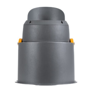 GloboStar® FLOOD-SIMA 90495 Κινούμενος Προβολέας – Σποτ Φωτισμού Wall Washer με Αντιθαμβωτική Γρίλια για Φωτισμό Κτιρίων LED 36W 3240lm 30° DC 24V Αδιάβροχο IP67 Μ21 x Π26 x Υ27cm Θερμό Λευκό 2700K – Γκρι Ανθρακί – 3 Years Warranty