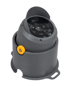 GloboStar® FLOOD-SIMA 90496 Κινούμενος Προβολέας – Σποτ Φωτισμού Wall Washer με Αντιθαμβωτική Γρίλια για Φωτισμό Κτιρίων LED 36W 3060lm 30° DC 24V Αδιάβροχο IP67 Μ21 x Π26 x Υ27cm RGBW DMX512 – Γκρι Ανθρακί – 3 Years Warranty