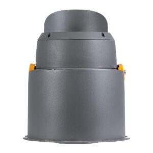 GloboStar® FLOOD-SIMA 90496 Κινούμενος Προβολέας – Σποτ Φωτισμού Wall Washer με Αντιθαμβωτική Γρίλια για Φωτισμό Κτιρίων LED 36W 3060lm 30° DC 24V Αδιάβροχο IP67 Μ21 x Π26 x Υ27cm RGBW DMX512 – Γκρι Ανθρακί – 3 Years Warranty