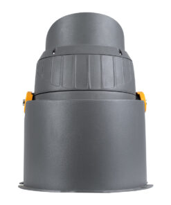 GloboStar® FLOOD-SIMA 90496 Κινούμενος Προβολέας – Σποτ Φωτισμού Wall Washer με Αντιθαμβωτική Γρίλια για Φωτισμό Κτιρίων LED 36W 3060lm 30° DC 24V Αδιάβροχο IP67 Μ21 x Π26 x Υ27cm RGBW DMX512 – Γκρι Ανθρακί – 3 Years Warranty