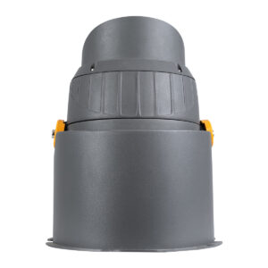 GloboStar® FLOOD-SIMA 90496 Κινούμενος Προβολέας – Σποτ Φωτισμού Wall Washer με Αντιθαμβωτική Γρίλια για Φωτισμό Κτιρίων LED 36W 3060lm 30° DC 24V Αδιάβροχο IP67 Μ21 x Π26 x Υ27cm RGBW DMX512 – Γκρι Ανθρακί – 3 Years Warranty