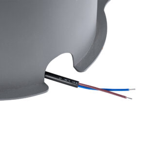 GloboStar® FLOOD-SIMA 90497 Κινούμενος Προβολέας – Σποτ Φωτισμού Wall Washer με Αντιθαμβωτική Γρίλια για Φωτισμό Κτιρίων LED 60W 5400lm 30° DC 24V Αδιάβροχο IP67 Μ29 x Π24 x Υ28.5cm Θερμό Λευκό 2700K – Γκρι Ανθρακί – 3 Years Warranty