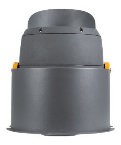 GloboStar® FLOOD-SIMA 90497 Κινούμενος Προβολέας – Σποτ Φωτισμού Wall Washer με Αντιθαμβωτική Γρίλια για Φωτισμό Κτιρίων LED 60W 5400lm 30° DC 24V Αδιάβροχο IP67 Μ29 x Π24 x Υ28.5cm Θερμό Λευκό 2700K – Γκρι Ανθρακί – 3 Years Warranty