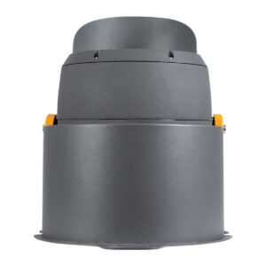 GloboStar® FLOOD-SIMA 90497 Κινούμενος Προβολέας – Σποτ Φωτισμού Wall Washer με Αντιθαμβωτική Γρίλια για Φωτισμό Κτιρίων LED 60W 5400lm 30° DC 24V Αδιάβροχο IP67 Μ29 x Π24 x Υ28.5cm Θερμό Λευκό 2700K – Γκρι Ανθρακί – 3 Years Warranty