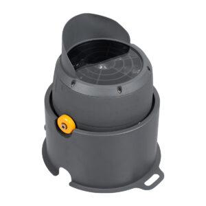 GloboStar® FLOOD-SIMA 90498 Κινούμενος Προβολέας – Σποτ Φωτισμού Wall Washer με Αντιθαμβωτική Γρίλια για Φωτισμό Κτιρίων LED 60W 5100lm 30° DC 24V Αδιάβροχο IP67 Μ29 x Π24 x Υ28.5cm RGBW DMX512 – Γκρι Ανθρακί – 3 Years Warranty