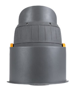 GloboStar® FLOOD-SIMA 90498 Κινούμενος Προβολέας – Σποτ Φωτισμού Wall Washer με Αντιθαμβωτική Γρίλια για Φωτισμό Κτιρίων LED 60W 5100lm 30° DC 24V Αδιάβροχο IP67 Μ29 x Π24 x Υ28.5cm RGBW DMX512 – Γκρι Ανθρακί – 3 Years Warranty