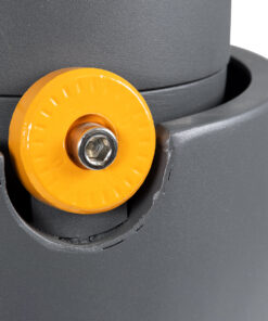 GloboStar® FLOOD-SIMA 90498 Κινούμενος Προβολέας – Σποτ Φωτισμού Wall Washer με Αντιθαμβωτική Γρίλια για Φωτισμό Κτιρίων LED 60W 5100lm 30° DC 24V Αδιάβροχο IP67 Μ29 x Π24 x Υ28.5cm RGBW DMX512 – Γκρι Ανθρακί – 3 Years Warranty