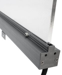 GloboStar® WASHER-PLEXI 90499 Μπάρα Φωτισμού Wall Washer LED 12W 1020lm 15° DC 24V Αδιάβροχο IP65 με Plexiglass Μοριακού Φωτισμού Μ100 x Π3.3 x Υ100cm Πολύχρωμο RGBW DMX512 – Γκρι Ανθρακί – 3 Χρόνια Εγγύηση