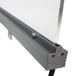 GloboStar® WASHER-PLEXI 90499 Μπάρα Φωτισμού Wall Washer LED 12W 1020lm 15° DC 24V Αδιάβροχο IP65 με Plexiglass Μοριακού Φωτισμού Μ100 x Π3.3 x Υ100cm Πολύχρωμο RGBW DMX512 – Γκρι Ανθρακί – 3 Χρόνια Εγγύηση
