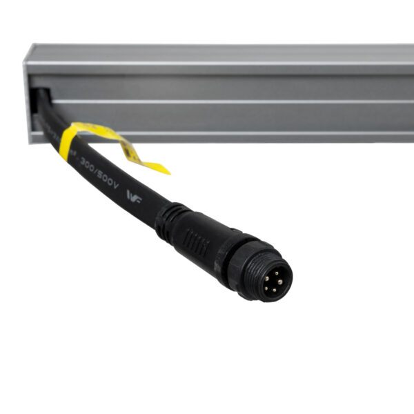 GloboStar® WASHER-PLEXI 90499 Μπάρα Φωτισμού Wall Washer LED 12W 1020lm 15° DC 24V Αδιάβροχο IP65 με Plexiglass Μοριακού Φωτισμού Μ100 x Π3.3 x Υ100cm Πολύχρωμο RGBW DMX512 – Γκρι Ανθρακί – 3 Χρόνια Εγγύηση