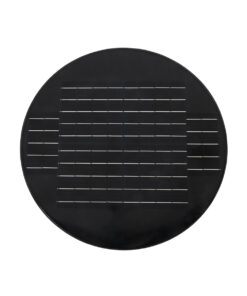 GloboStar® PARK 90501 Αυτόνομο Αδιάβροχο IP67 Ηλιακό Φωτοβολταϊκό Φωτιστικό Στύλου / Κολώνας Πλατείας LED 25W με Ανιχνευτή Κίνησης, Αισθητήρα Νυχτός και Ασύρματο Χειριστήριο Θερμό Λευκό 2700K Φ50 x Υ20cm