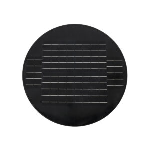 GloboStar® PARK 90501 Αυτόνομο Αδιάβροχο IP67 Ηλιακό Φωτοβολταϊκό Φωτιστικό Στύλου / Κολώνας Πλατείας LED 25W με Ανιχνευτή Κίνησης, Αισθητήρα Νυχτός και Ασύρματο Χειριστήριο Θερμό Λευκό 2700K Φ50 x Υ20cm