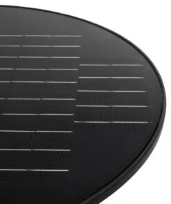 GloboStar® PARK 90501 Αυτόνομο Αδιάβροχο IP67 Ηλιακό Φωτοβολταϊκό Φωτιστικό Στύλου / Κολώνας Πλατείας LED 25W με Ανιχνευτή Κίνησης, Αισθητήρα Νυχτός και Ασύρματο Χειριστήριο Θερμό Λευκό 2700K Φ50 x Υ20cm